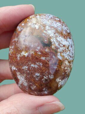 Ocean Jasper Palm Stone (OJ121)
